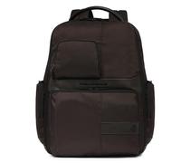PIQUADRO Wollem Computer Backpack Expandable With USB Dark Brown
