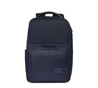 Piquadro W129 Zaino blu scuro, fibra sintetica, unisex, 23L