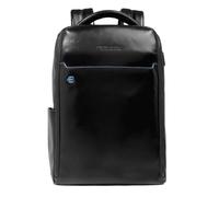 PIQUADRO - Zaino Fast-Check Porta PC 14" in Pelle - Uomo - Nero