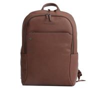 PIQUADRO - Zaino Grande Porta PC 15,6" in Pelle - Colore Marrone - Unisex Lavoro e Viaggio