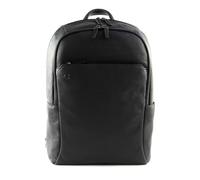 PIQUADRO - Zaino Grande Porta PC 15,6" in Pelle - Colore Nero - Unisex Lavoro e Viaggio