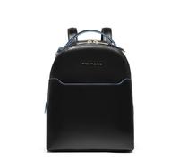 PIQUADRO - Zaino in Pelle Capiente da Trekking - Pelle Premium - Colore Nero - Uomo