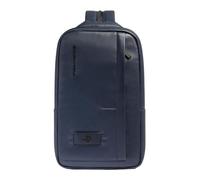PIQUADRO Zaino monospalla in pelle porta iPad® con sistema di sicurezza antifurto e protezione RFID