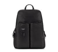 PIQUADRO - Zaino PC 15,6" e Tablet 12,9" Pelle - Uomo - Nero