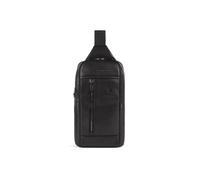 Piquadro Zaino Pelle Nero 19 x 32 x 8 cm - Zaino