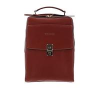 Piquadro - Zaino piccolo in pelle con zip porta pc 13,3" e iPad Pro 12.9"