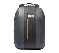 PIQUADRO - Zaino Porta PC 15,6" Espandibile in Pelle - Uomo - Grigio Nero