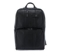 PIQUADRO - Zaino Porta PC 15,6" in Pelle Linea Urban - Colore Nero - Uomo
