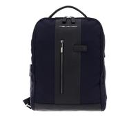 PIQUADRO - Zaino Porta PC 15,6" in Tessuto Riciclato e Pelle - Colore Blu - Uomo