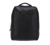 PIQUADRO - Zaino Porta PC 15,6" - Pelle Premium - Colore Nero - Uomo