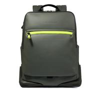 PIQUADRO Zaino porta pc da 15,6 a due scomparti con cinghia pettorale C2OW, verde
