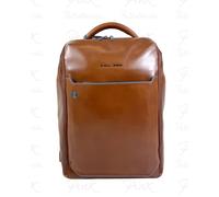 Piquadro - Zaino Porta PC in Pelle a Due Scomparti 15.6" - - Bags - Uomo - Marrone - ONE SIZE