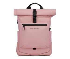 PIQUADRO - Zaino Roll-Top - Porta PC 15,6" - Resistente all'Acqua - In Tessuto - Uomo - Colore Rosso