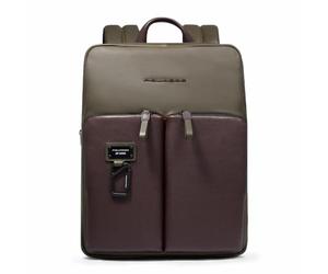 PIQUADRO - Zaino - Sottile ed Espandibile - Porta PC 14" - In Pelle - Uomo