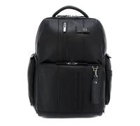 PIQUADRO - Zaino Urban Porta PC 15,6" - Pelle Premium - Colore Nero - Uomo