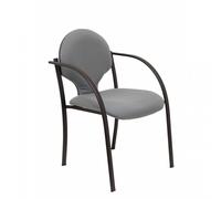 Piqueras y Crespo Hellin Confezione da 2 sedie con telaio Bali grigio nero