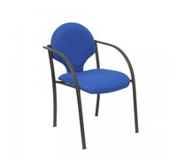 Piqueras y Crespo Hellin Pack 2 sedie con telaio nero Bali Blue