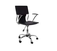Piqueras Y Crespo Modello 214 Sedia Da Ufficio Ergonomica Con Braccioli Fissi, Regolabile In Altezza E Girevole A 360º, Nero
