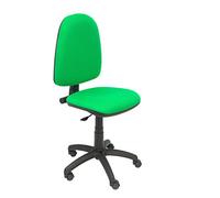 Piqueras y Crespo Modelo 04CP Silla de oficina ergonómica con mecanismo de contacto Permanente y regulable en altura Asiento y respaldo tapizados en Tejido Bali Color Verde