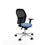 Piqueras y Crespo Sedia a giorquera operativa ergonomica con schienale fisso, supporto lombare 1D, bracci 2D, meccanismo sincro 5 posizioni, uso 8 ore, peso massimo 120 kg, colore attraente