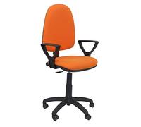 Piqueras y Crespo Sedia AYNA Bali Arancione Chiaro con Braccioli Ufficio, Legno di Acacia, One Size