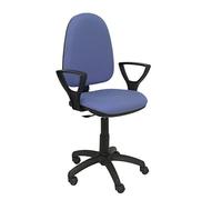 Piqueras y Crespo Sedia AYNA Bali Blu Chiaro con Bracci Ufficio, Legno di Acacia, One Size