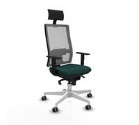 Piqueras y Crespo - Sedia da scrivania verde menta orna con braccioli 1D, supporto lombare regolabile in altezza e testiera fissa. Dotato di Sincro 5 Posizioni e Schiuma Iniettata. Grigio/Verde