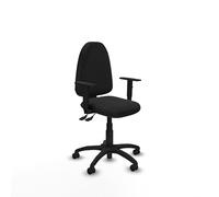 Piqueras y Crespo Sedia da ufficio Aýna con braccioli 1D, schienale regolabile in altezza, meccanismo asincrono, senza testa, 8 ore di utilizzo, peso massimo 100 kg, sedia ergonomica pieghevole