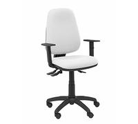 Piqueras y Crespo Sedia Sierra S Bali Bianco con Bracci Regolabili Base Poliammide Nera, Marrone, Extra Large