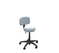 Piqueras y Crespo Sedia telelavoro piatta per 4-6 ore di utilizzo, schienale regolabile in altezza, finitura in tessuto bianco, ideale come sedie da ufficio moderne e comode
