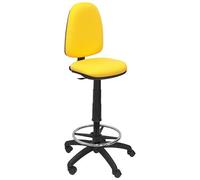 PIQUERAS Y CRESPO - T04cp Sgabello Ergonomico, Altezza Regolabile E Anello Poggiapiedi Giallo - SPEDIZIONE GRATUITA