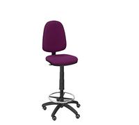 Piqueras y Crespo T04CP - Sgabello ergonomico, regolabile in altezza, anello poggiapiedi e ruote di parquet Viola