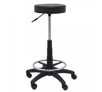 Piqueras y Crespo Tolosa Sgabello in ecopelle nera