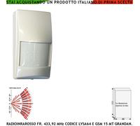 Pir 40VR Infrarosso Radio Antifurto Sydra GSM Sensore Movimento Volumetrico Lysa
