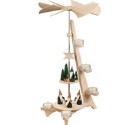 Piramide A Forma Di L 2 Piani Bergwichtel E Jägerwichtel HxLxB 50x31x27cm NUOVO