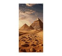 Piramide Africa Deserto Porta Banner 90x180cm Festone Festone Stagionale Cartello di Benvenuto Decorazione Verticale Porta Appeso Per Portico Ingresso Giardino Decor