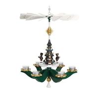 Piramide Appesa Bergmänner Colorata Con Candele HxLxB 37x37x42cm NUOVA