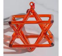 Piramide canora in cristallo di quarzo arancione, Mokaba Merkaba, strumento musicale perfetto per la guarigione dei chakra, per meditazione curativa/yoga/guarigione piramidale e così via (22,9 cm)