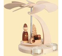 Piramide Con Babbo Natale E Slitta HxBxT = 46x28x28cm NUOVA Piramide Di Legno Ti