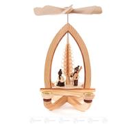 Piramide Con Bambini Invernali, Per Candele Ø 14Mm BxHxT 190 X 290 X 190Mm NUOVO