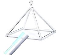 Piramide da canto in cristallo di quarzo trasparente Set di piramidi da canto in cristallo Strumento musicale curativo for accessori for la meditazione curativa del suono (Size : 10 inch)
