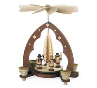 Piramide di Natale angioletto con regali, 1 piano, 28 cm di alt.. MU 10200 nuovo