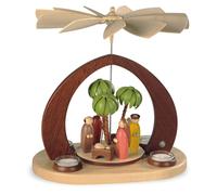 Piramide Da Tavolo Con Candele Di Natale 1 Piano Colorata (LxBxH): 30x20x32cm