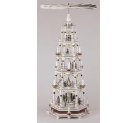 Piramide da Tavolo Con Figurine Natale & Coro Bordeaux/Bianco Lxpxa =