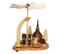 Piramide da Tavolo Coro Con Chiesa Hxlxb 19x19x24cm Nuovo Piramide Minipyramide