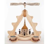 Piramide da Tavolo Coro Con con Sua Chiesa E Tealight Hxlxb 32x20x37cm Nuovo