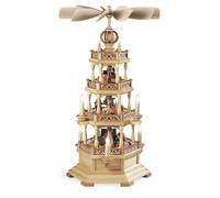 Piramide da Tavolo Erzgebirgsmotiv 3-stöckig Natura Elettr. Illuminazione E