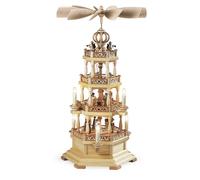 Piramide da Tavolo Santa Racconto Con Angelo 3-stöckig Elettr. Illuminato Natura