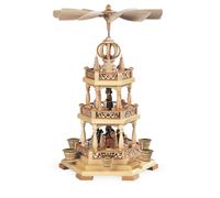 Piramide da Tavolo Waldmotiv 2-stöckig Natura ( Lxwxh ) :3 0x29x45cm Nuovo