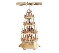 Piramide di Natale con bosco, 3 piani, 63 cm di altezza, illumi.. MU 10504 nuovo